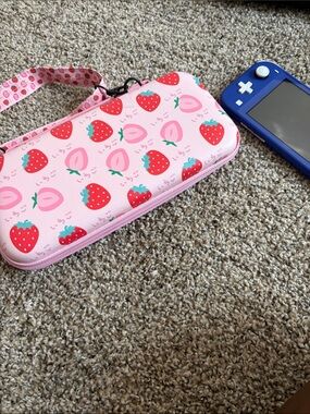 Pink Strawberry Pattern Switch Case
